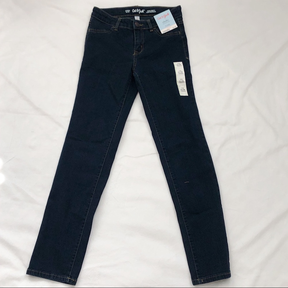Slim straight jeans